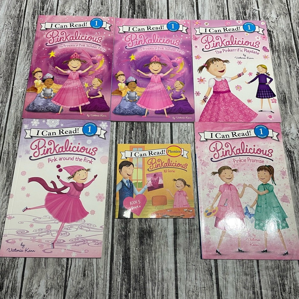 Lot of 6 Early Readers Leveled Readers Step 1 Pinkalicious Books Excellent Cond